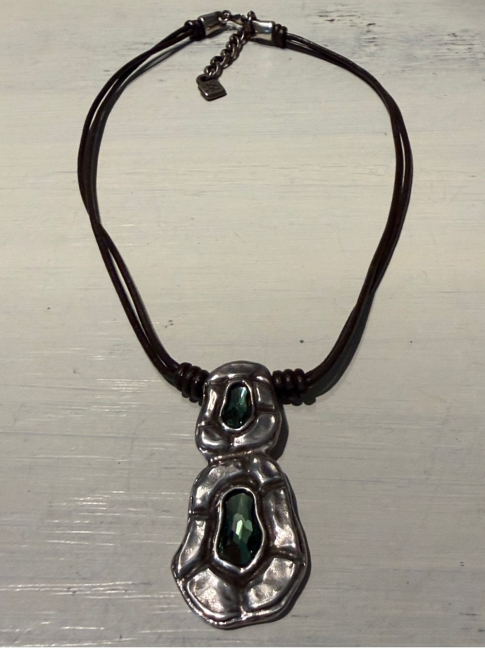 UnoDe50  Redemption/Confessions Double leather necklace